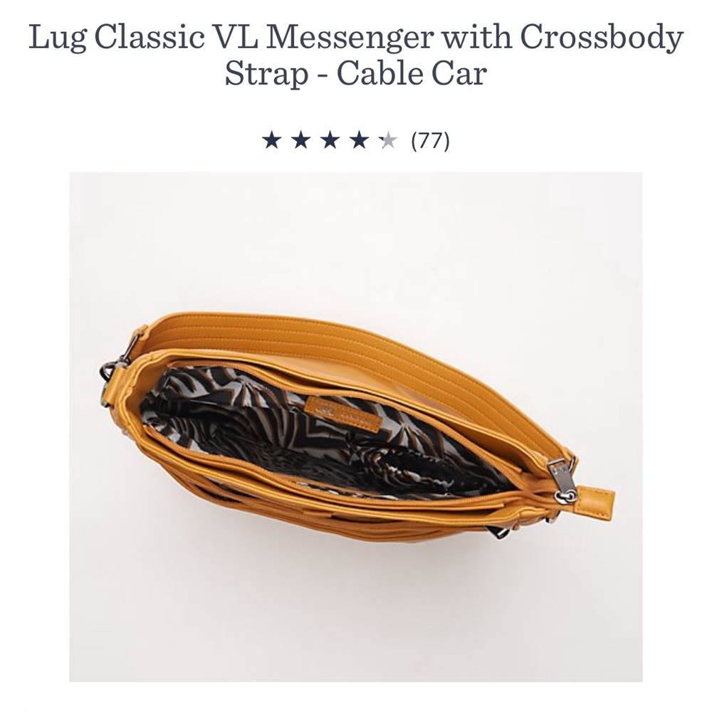 Lug Classic VL Messenger with Crossbody Strap - Amber Yellow - Picture 2 of 6